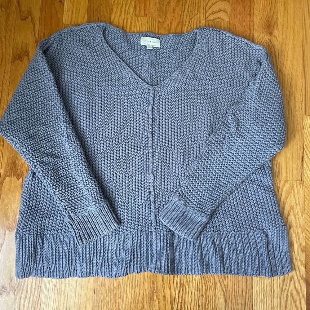 Lucky Brand Cotton and Acrylic Knit Sweater
